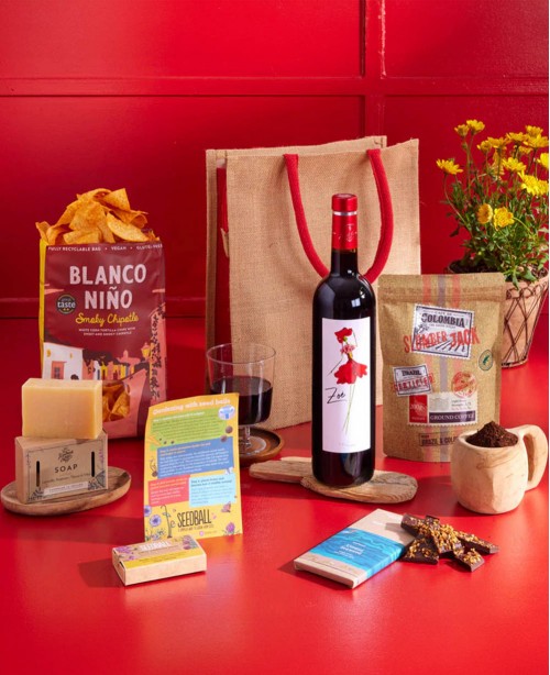 Natural Treats with Red Wine Gift Bag <br/>(New Home Gift)