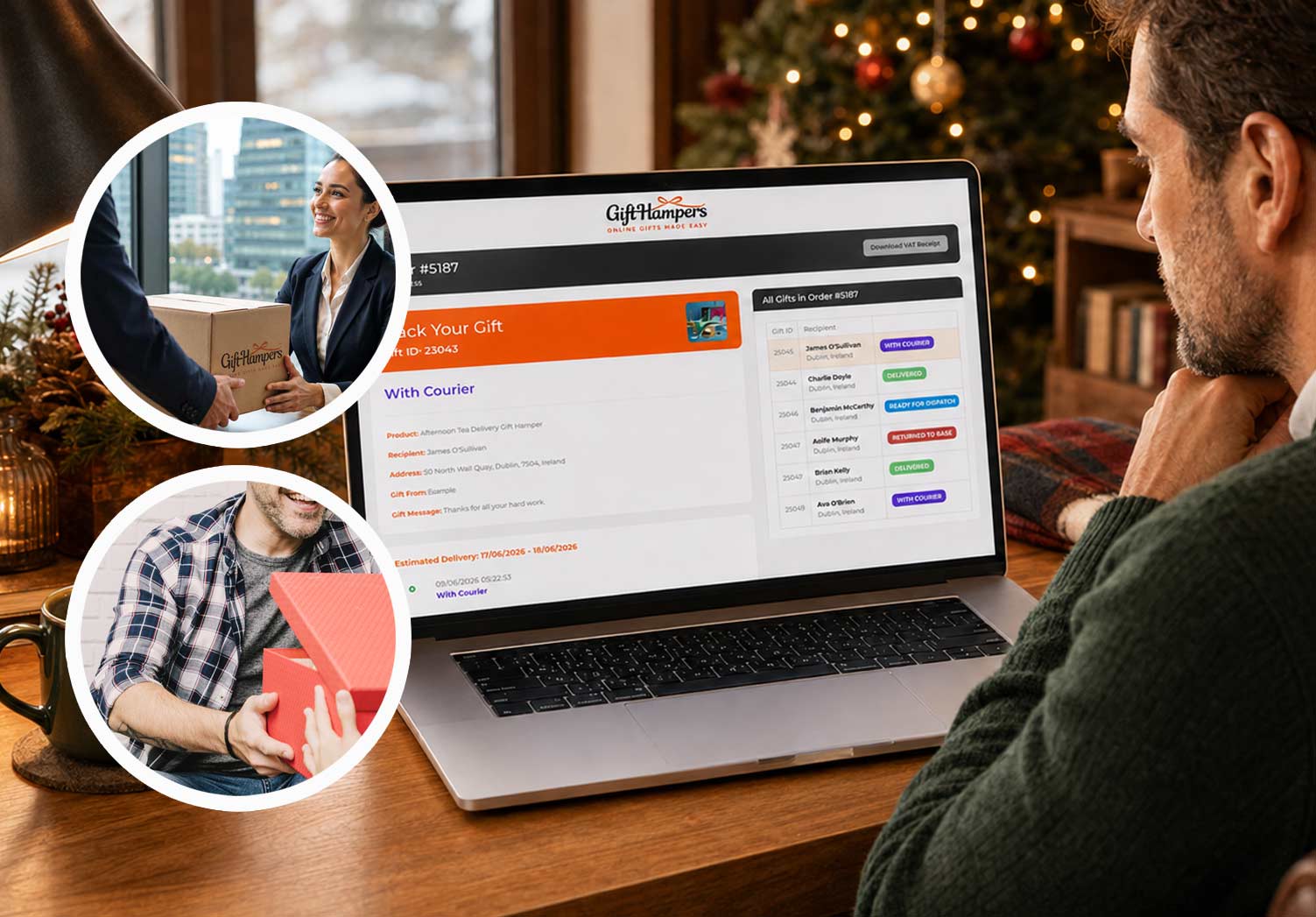 realtime tracking corporate gift hamper delivery in Slovakia